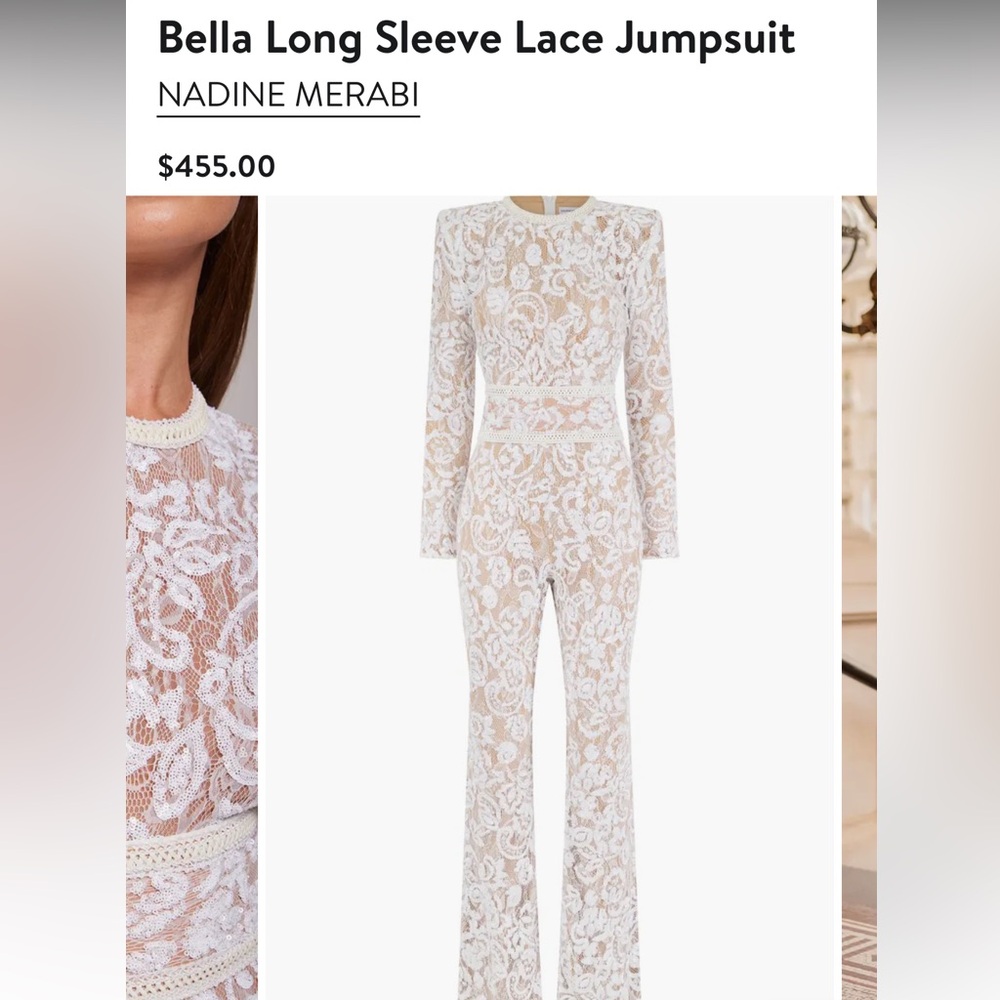 Nadine merabi bridal jumpsuit